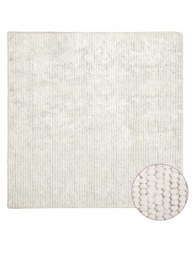 Tappeto Crema 100 x 100 cm 100% Poliestere 3 mm Lavabile