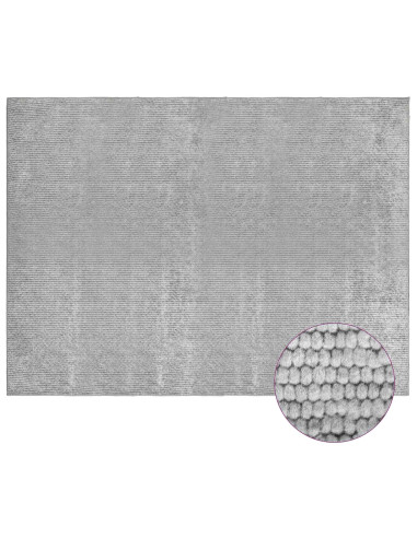 Tappeto Grigio 300 x 400 cm 100% Poliestere 3 mm Lavabile