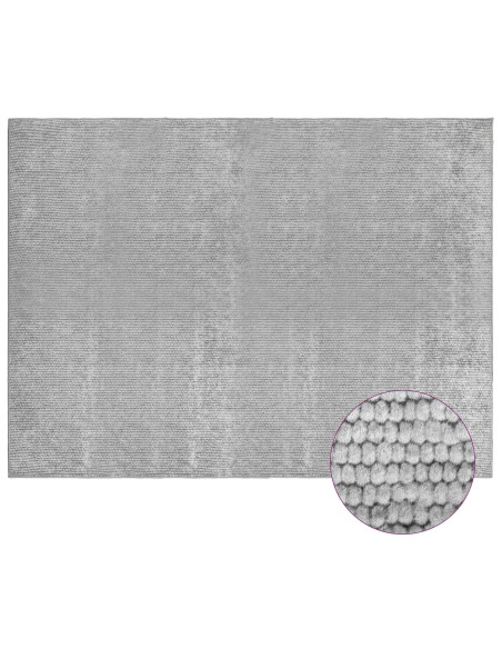 Tappeto Grigio 300 x 400 cm 100% Poliestere 3 mm Lavabile