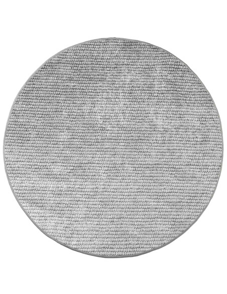 Tappeto Grigio Ø 120 cm 100% Poliestere 3 mm Lavabile