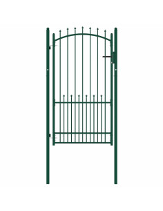 | Cancello per recinzione | con blocco Verde 100 x 175 cm 2