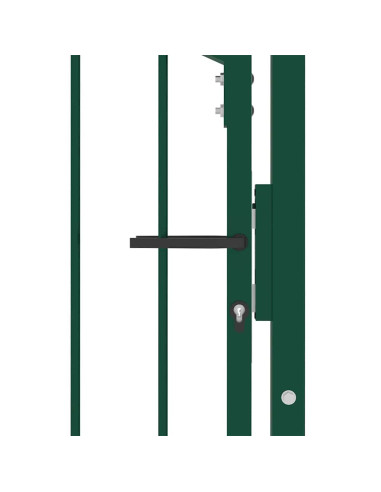 | Cancello per recinzione | con blocco Verde 100 x 175 cm