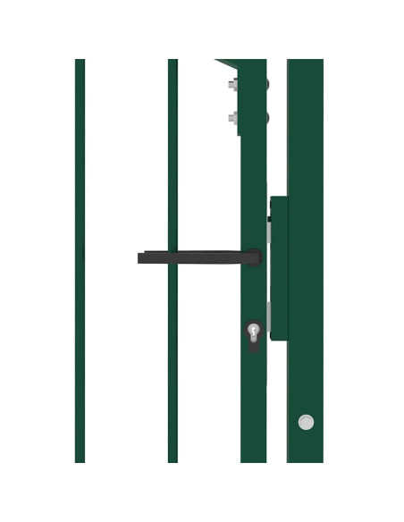 | Cancello per recinzione | con blocco Verde 100 x 175 cm