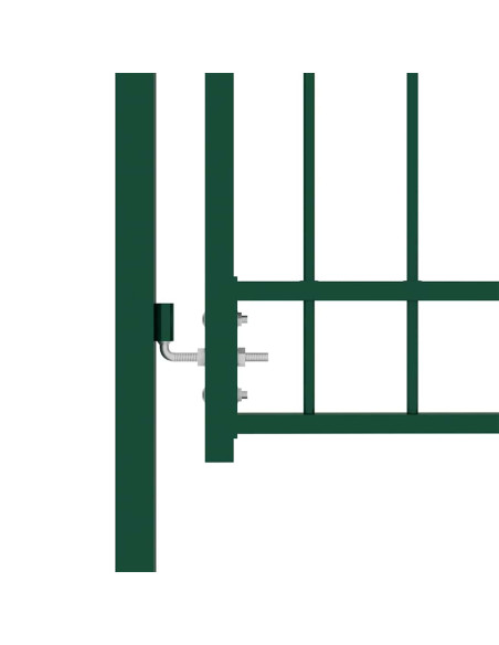 | Cancello per recinzione | con blocco Verde 100 x 175 cm
