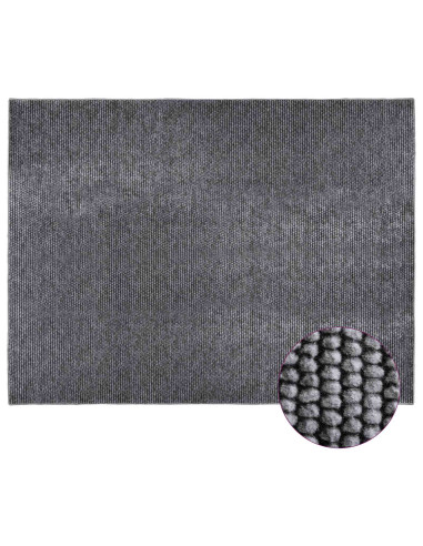 Tappeto Antracite 300 x 400 cm 100% Poliestere 3 mm Lavabile