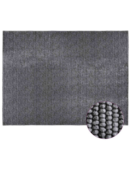 Tappeto Antracite 300 x 400 cm 100% Poliestere 3 mm Lavabile