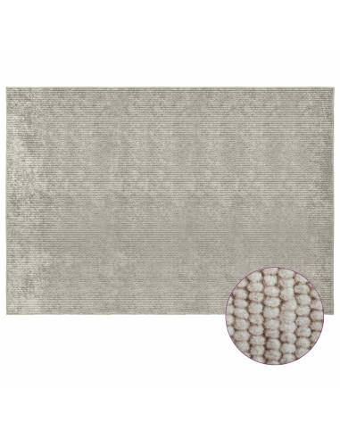 Tappeto Beige 190 x 300 cm 100% Poliestere 3 mm Lavabile