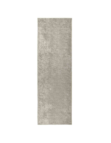 Tappeto Beige 50 x 400 cm 100% Poliestere 3 mm Lavabile