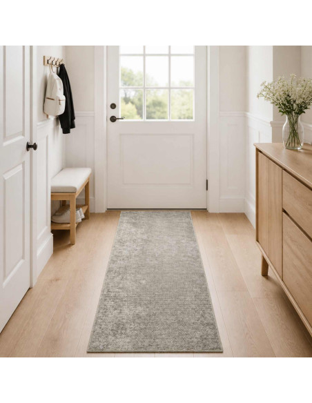 Tappeto Beige 80 x 100 cm 100% Poliestere 3 mm Lavabile