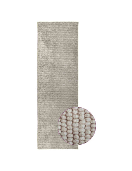 Tappeto Beige 80 x 100 cm 100% Poliestere 3 mm Lavabile
