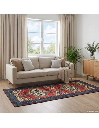 Tappeto ORIZ Rosso 80 x 200 cm 100% Poliestere