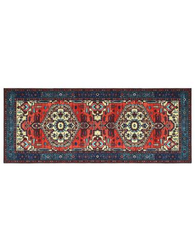 Tappeto ORIZ Rosso 80 x 200 cm 100% Poliestere