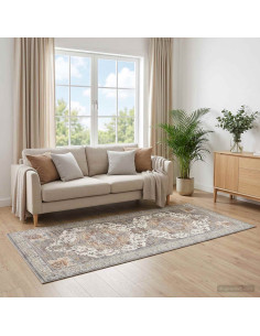 Tappeto ORIZ Marrone 80 x 200 cm 100% Poliestere