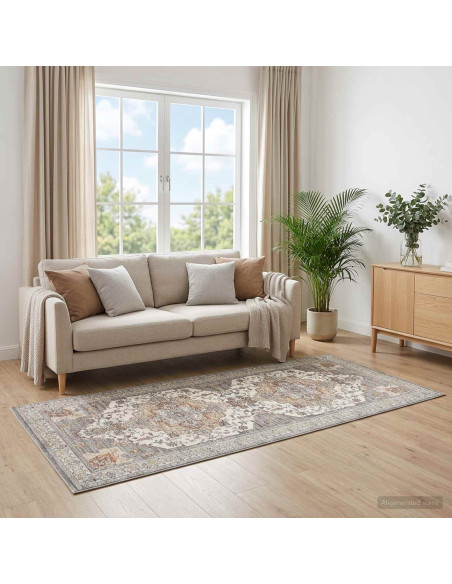 Tappeto ORIZ Marrone 80 x 200 cm 100% Poliestere