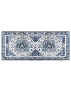 Tappeto ORIZ Blu Scuro 80 x 200 cm 100% Poliestere 2