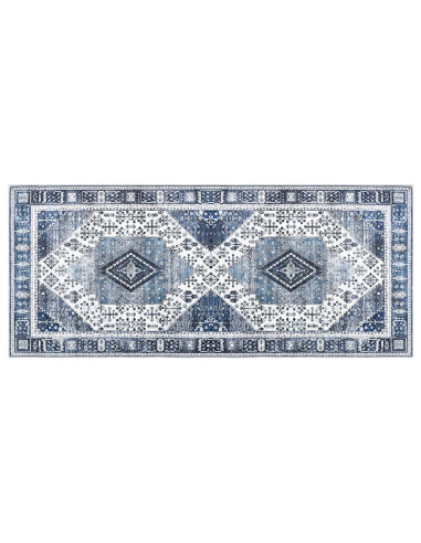 Tappeto ORIZ Blu Scuro 80 x 200 cm 100% Poliestere