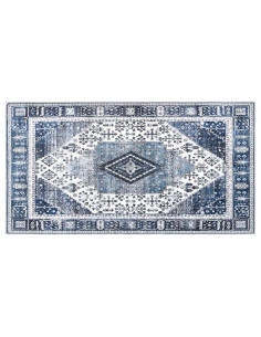 Tappeto ORIZ Blu Scuro 80 x 150 cm 100% Poliestere 2