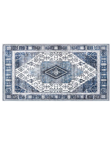 Tappeto ORIZ Blu Scuro 80 x 150 cm 100% Poliestere