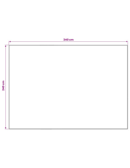 Tappeto ORIZ Crema 240 x 340 cm 100% Poliestere