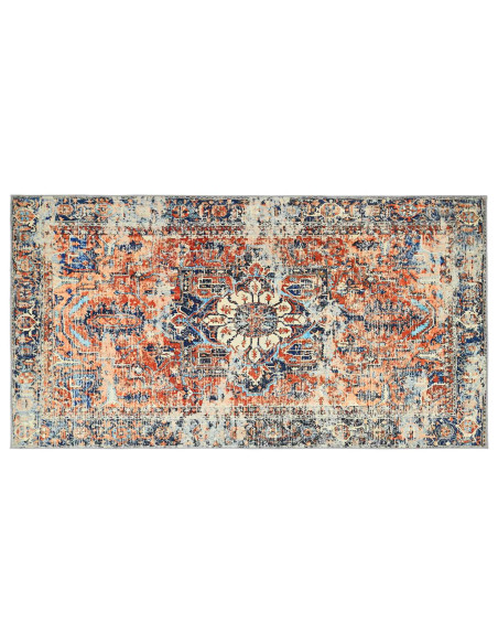Tappeto ORIZ Arancione 80 x 150 cm 100% Poliestere
