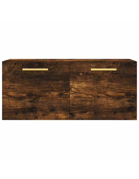 Mobile a Parete Rovere Fumo 80x36,5x35 cm in Legno Multistrato