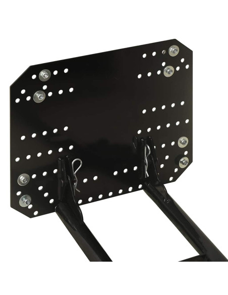 Spazzaneve per ATV 115x38 cm Nero