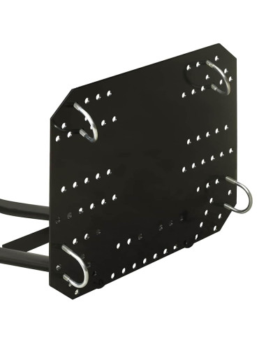 Spazzaneve per ATV 115x38 cm Nero