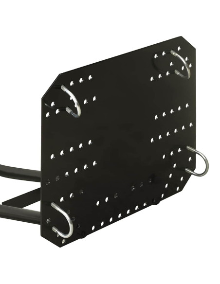 Spazzaneve per ATV 115x38 cm Nero