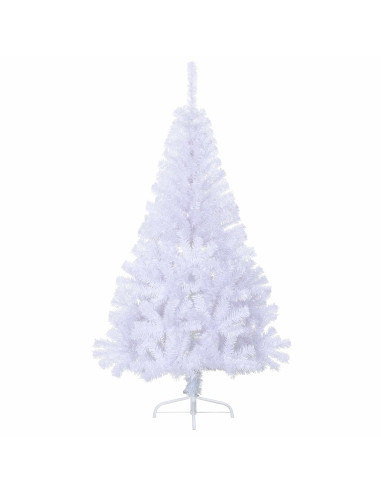 Albero di Natale artificiale Bianco 150 cm PVC e Acciaio