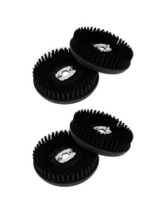 Testina spazzola per lucidatrice 4 pz Ø 13 cm Nero PP e nylon