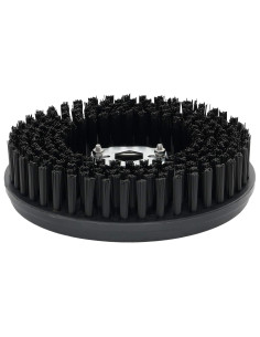 Testina spazzola per lucidatrice 4 pz Ø 13 cm Nero PP e nylon 2
