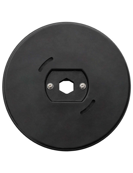 Testina spazzola per lucidatrice 4 pz Ø 13 cm Nero PP e nylon