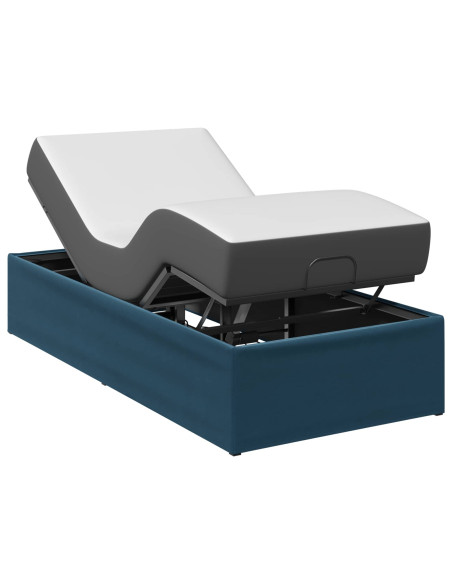 Telaio Letto Elettrico Regolabile Blu 200 x 90 x 33,5 cm