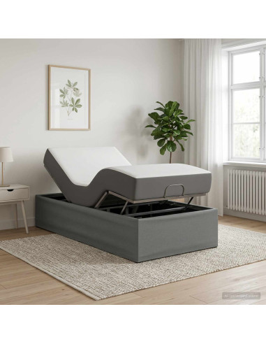 Telaio Letto Elettrico Regolabile Grigio Scuro