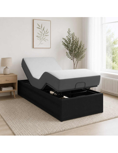 Telaio Letto Elettrico Regolabile Nero 200 x 90 x 33,5 cm