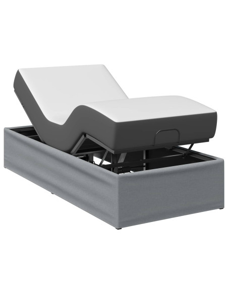 Telaio Letto Elettrico Regolabile Grigio Chiaro
