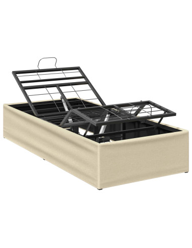 Telaio Letto Elettrico Regolabile Crema 200 x 100 x 33,5 cm