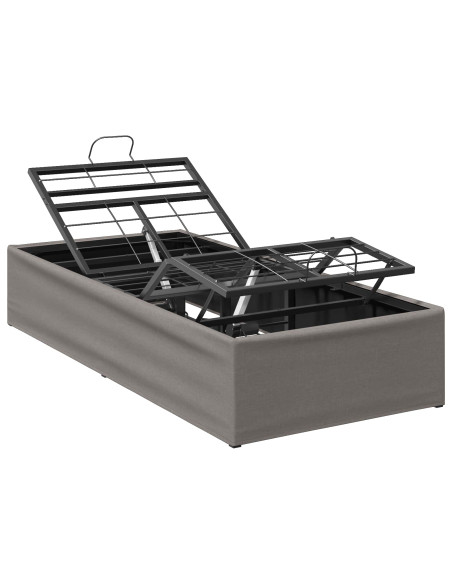 Telaio Letto Elettrico Regolabile Tortora 200 x 100 x 33,5 cm
