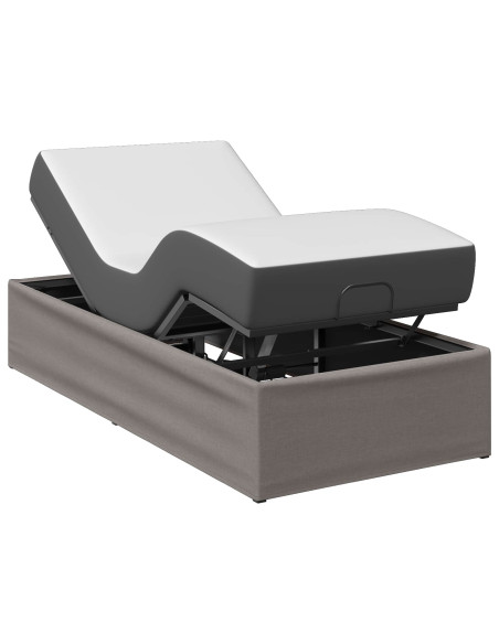 Telaio Letto Elettrico Regolabile Tortora 200 x 100 x 33,5 cm