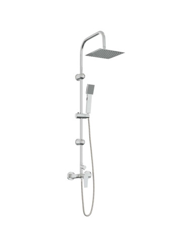Sistema Doccia Cromato Acciaio Inox 21 x 48 x 112 cm