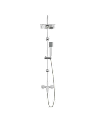 Sistema Doccia Cromato Acciaio Inox 21 x 48 x 112 cm