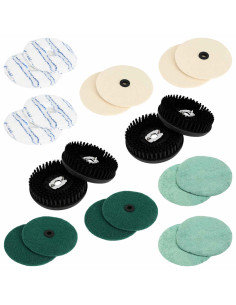 Set di tamponi per lucidatrice 20 pz Ø 14 cm Multicolore