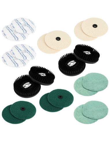 Set di tamponi per lucidatrice 20 pz Ø 14 cm Multicolore