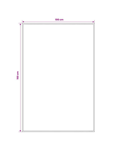 Tappeto Runner FLORNES Tessuto Beige PP 7 mm