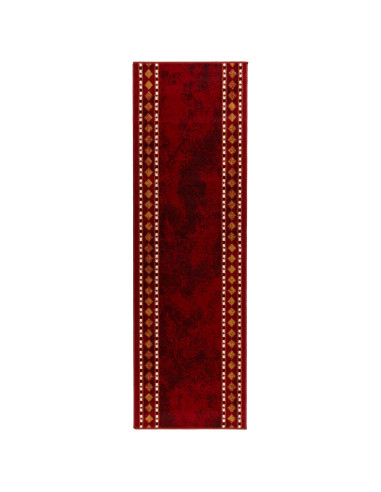 Tappeto Runner FLORNES Tessuto Rosso PP 7 mm