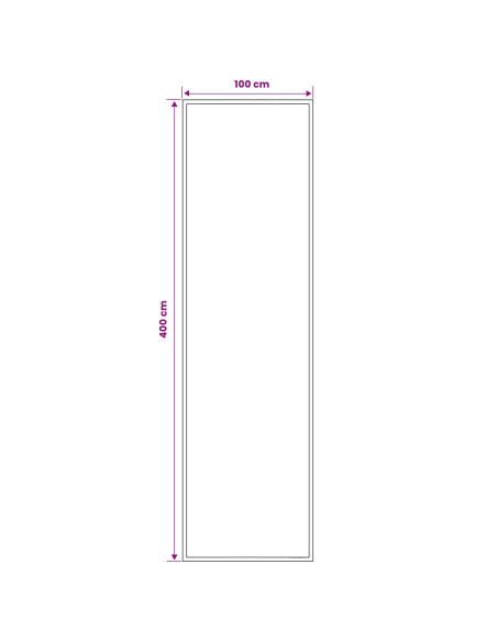 Tappeto Runner FLORNES Tessuto Grigio PP 7 mm