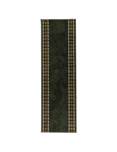 Tappeto Runner FLORNES Tessuto Verde PP 7 mm