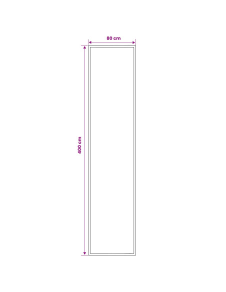 Tappeto Runner FLORNES Tessuto Grigio PP 7 mm