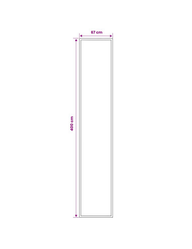 Tappeto Runner FLORNES Tessuto Ecrù PP 7 mm