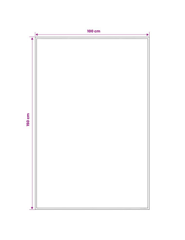 Tappeto Runner FLORNES Tessuto Blu PP 7 mm